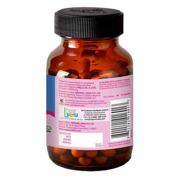 ORGANIC INDIA SHATAVARI: WOMAN'S VITALITY & HORMONAL HARMONY 60 CAP - Image 4